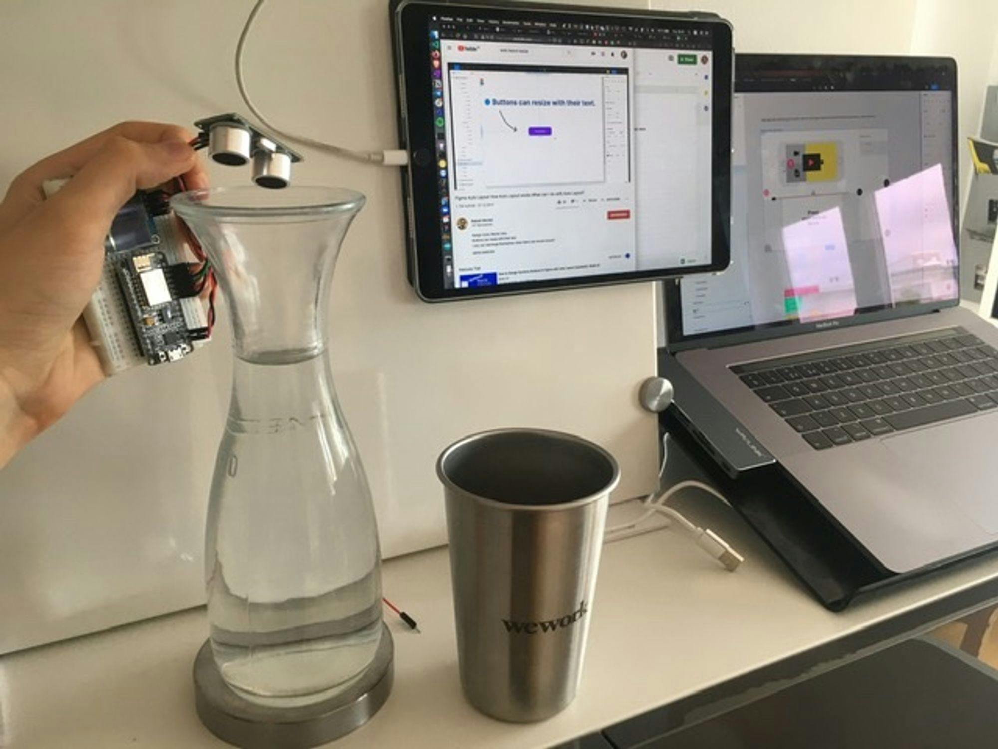 Carafe with distance sensor less reliable than expected